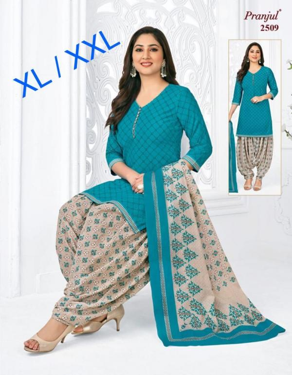 Pranjul Preksha Hit Collection Cotton Designer Patiyala Readymade Suit